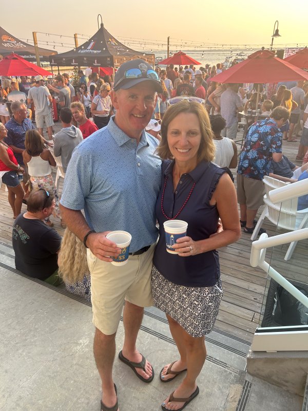 Barry Heacock and Bea McCabe traveled from Chadds Ford, Pa., to celebrate the Fourth in Dewey. SUBMITTED PHOTO